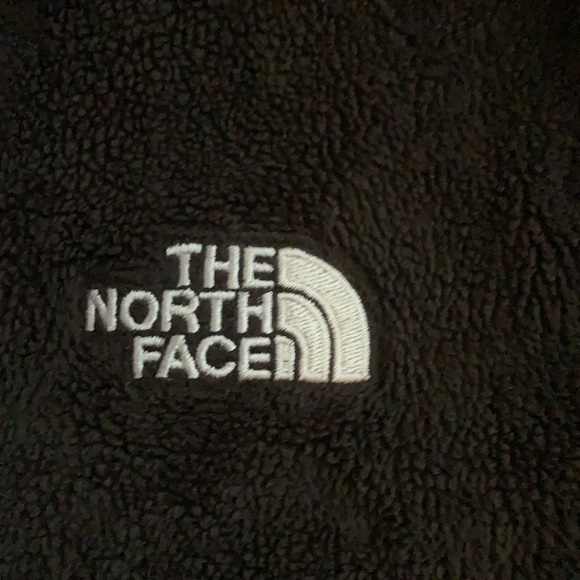 The North Face Fuzzy Full zip jacket all black & white - Picture 8 of 14